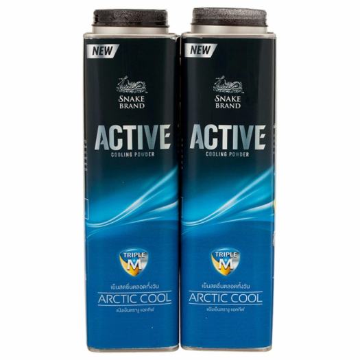 Phấn Lạnh Snake Brand Active Arctic Cool Cho Nam 300gr