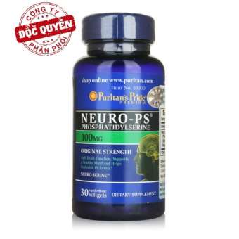 Viên uống bổ trí não, tăng cường trí nhớ Puritan's Pride Neuro-PS Phosphatidylserine 100mg 30 viên HSD tháng 11/2023