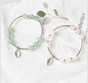 Vòng Tay hạt đá nhân tạo phong thủy Dễ Thương