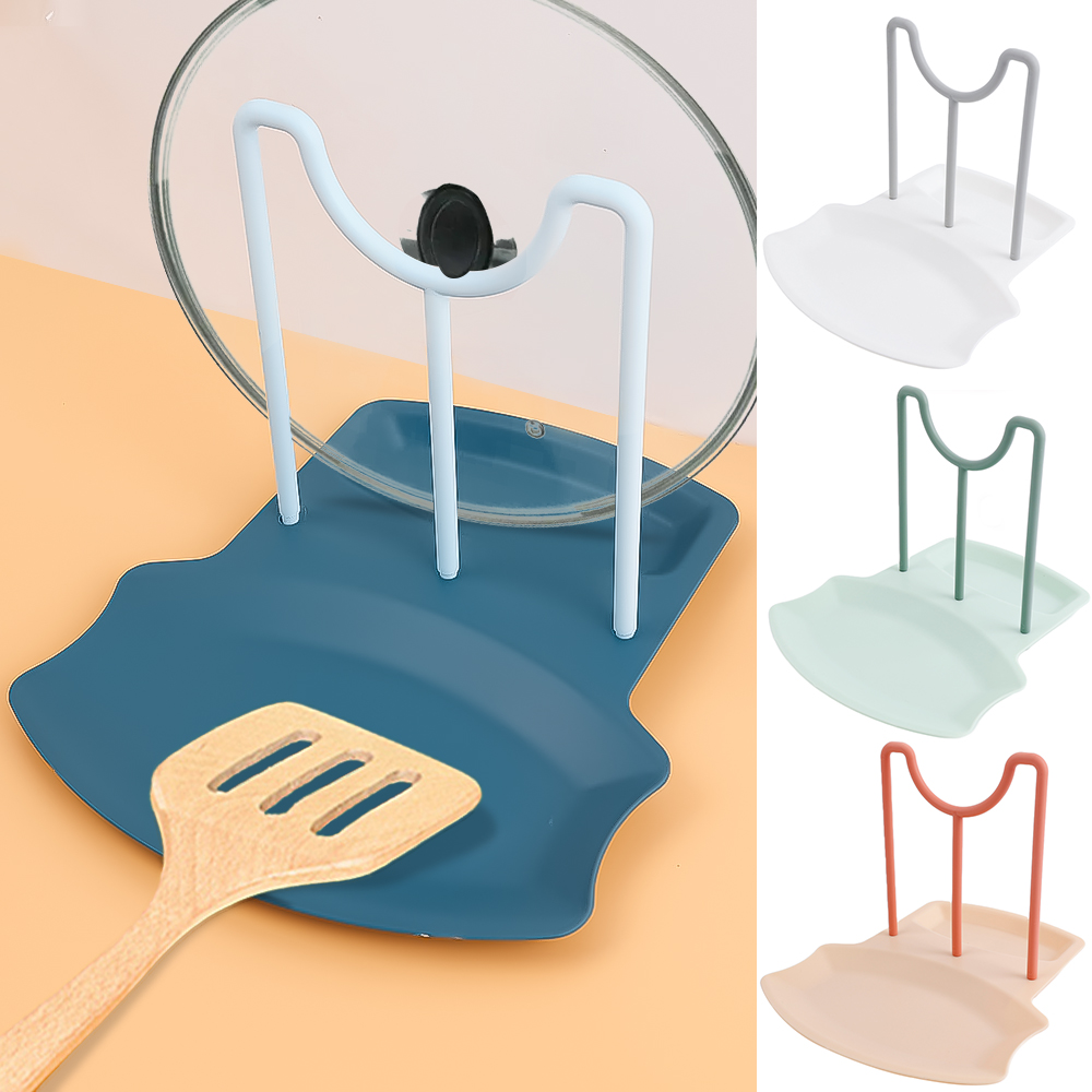 Giá để muỗng và nắp nồi nhà bếp giá để nắp nồi chảo có thể tháo rời giá đỡ giá đỡ giá đỡ sắp xếp đồ dùng để lại