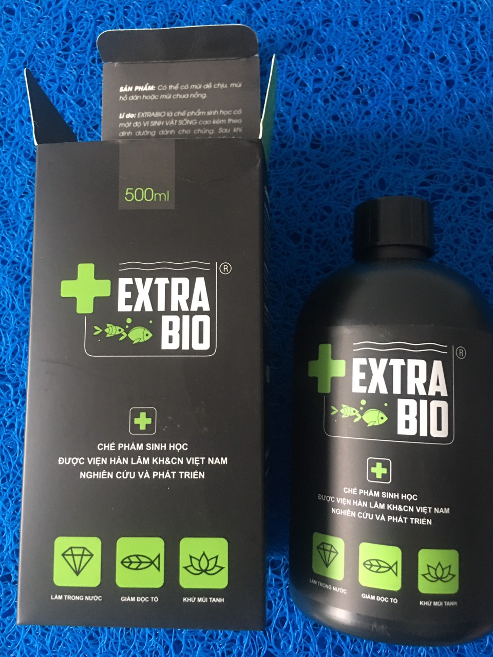 Men vi sinh Extra BIO,chế phẩm sinh học làm trong nước bể cá,tạo vi sinh trong nước lọ 150-500-1000ml.