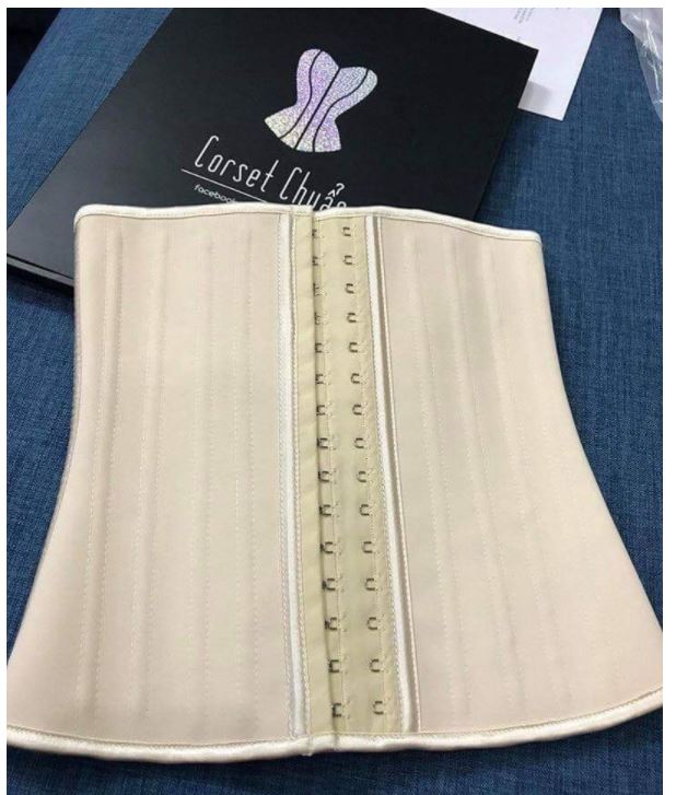 Gen đai nịt bụng định hình Latex 25 xương thép chiều cao 25cm đai nịt bụng định hình eo thon dáng đẹp