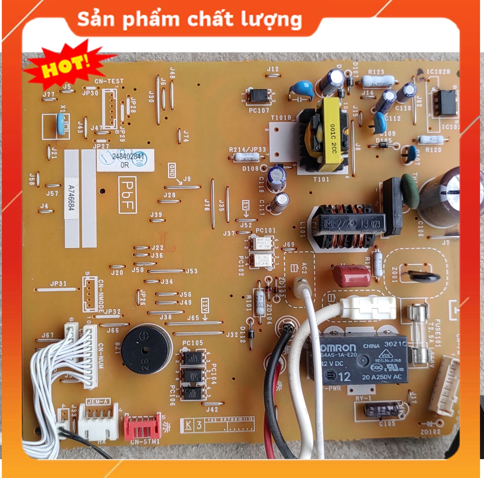 Bo mạch điều hòa máy lạnh Panasonic nhật bãi 2 chiều inverter 9000 12000 hàng tháo máy zin 22 2528