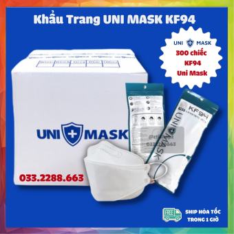 Thùng Khẩu Trang 300 Chiếc UNI Mask, SUN Mask KF94 Kháng Khuẩn Chính Hãng - Tishop