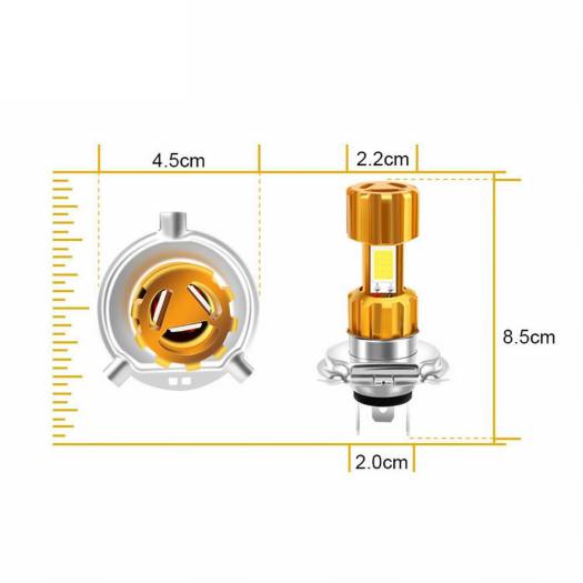 Đèn Xe Máy H4 Đèn Pha LED Cho Xe Máy Đèn LED H4 Dụng Cụ Chiếu Sáng