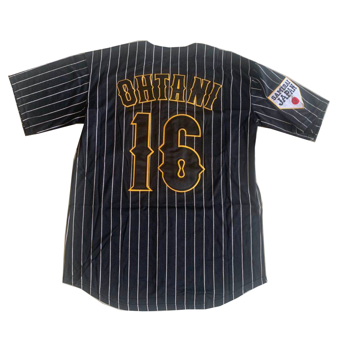 Shohei Ohtani 16 Japan Samurai White Pinstriped India