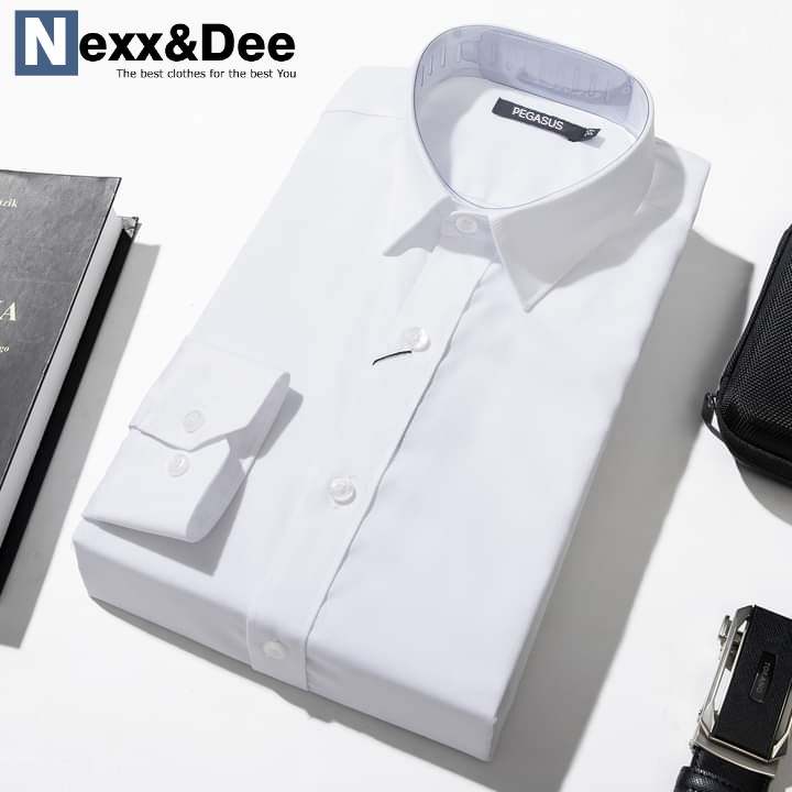 Áo sơ mi nam, áo sơ mi công sở nam tay dài chất liệu cotton lụa cao cấp SM08