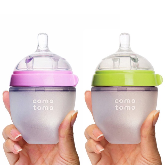 Bình Sữa Comotomo 150ml Siêu Mềm Cho Bé Lười Ti Bình,Bình Sữa Chính Hãng 100% silicon cao cấp chống bể, chống sặc, chống đầy hơi. Mô phỏng bầu ngực mẹ. .
