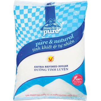 Đường tinh luyện Biên Hòa pure, đường cát trắng gói 1kg loại 1