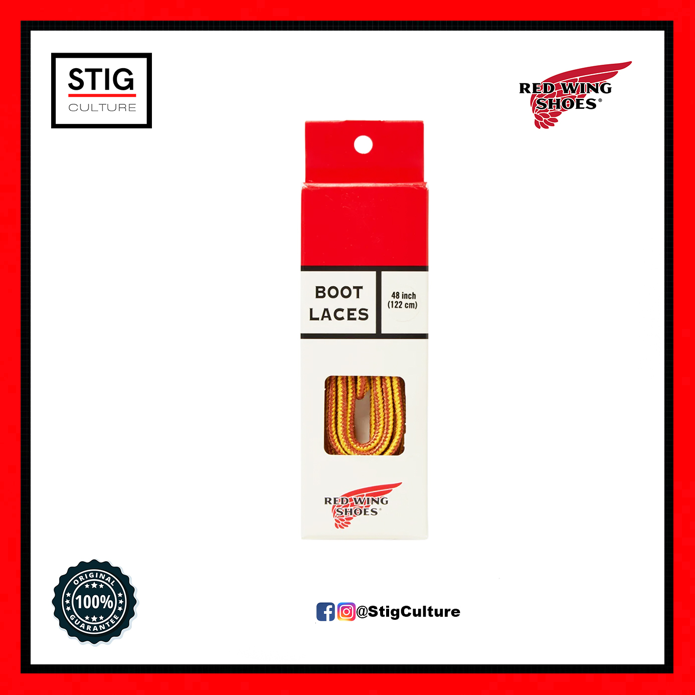 Red wing flag lace on sale keeper