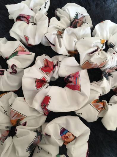 Cột Tóc Vải Scrunchies - Dây Buộc Tóc Scrunchies ( Black Pink )