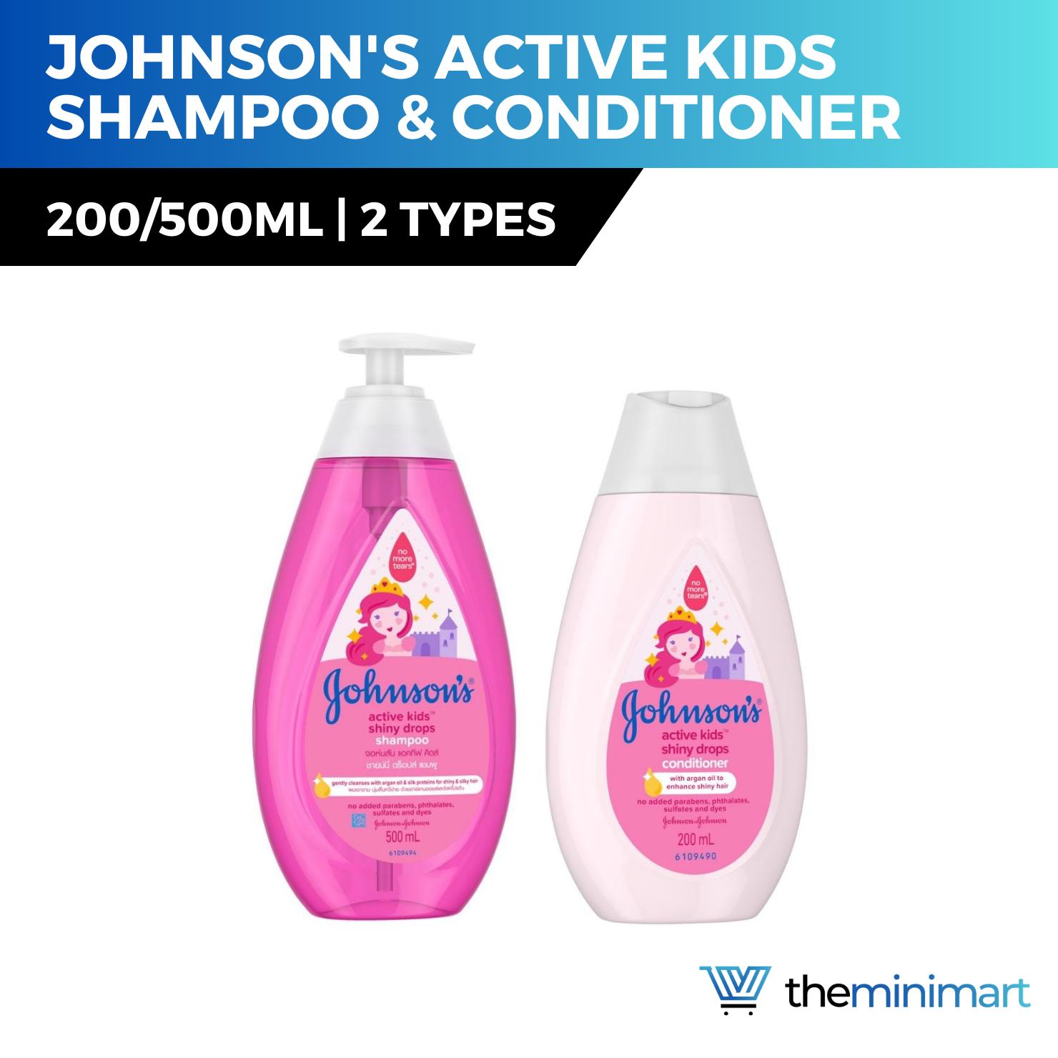 Buy Johnson's Baby Shiny Drops Kids Shampoo 500ml (16.9 fl oz) · USA