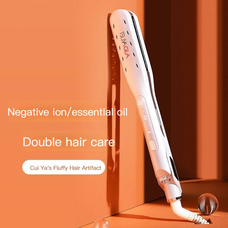 Tsuyagla miếng nẹp mini anion nẹp điện râu ngô chân tóc thanh uốn tạo tác dụng cụ uốn tóc mềm mượt hai mục đích nâng cấp