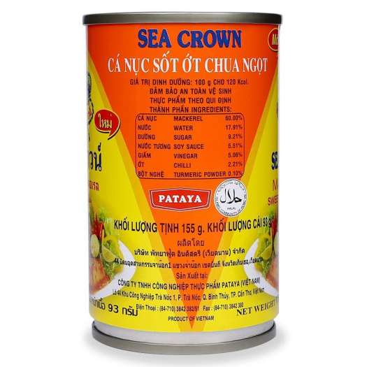 Cá Nục Sốt Ớt Chua Ngọt Seacrown Lon 155G-