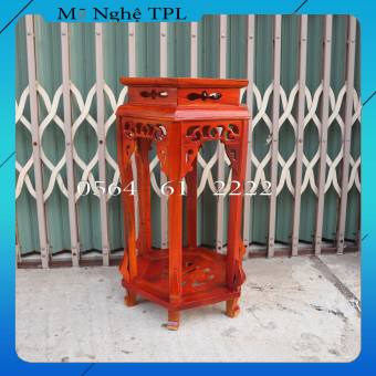 Đôn lục giác,Kỷ chiện lục giác gỗ gụ mặt 30cm cao 50,60,70,80