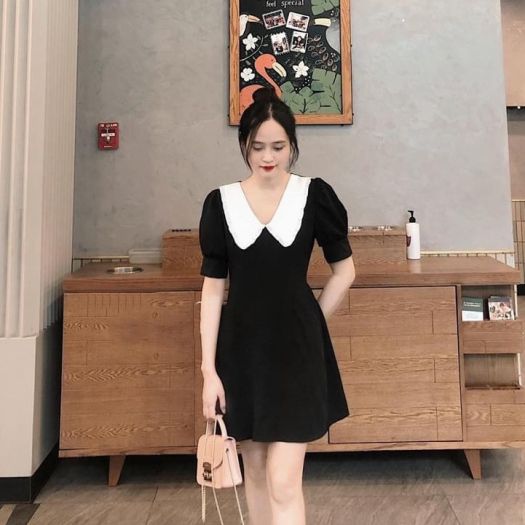 Bộ áo sơ mi trắng chân váy đen công sở – htgarment