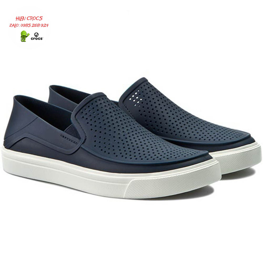 Giày nhựa đi mưa -c.r.o.c.s- citilane roka slip on cho nam màu navy