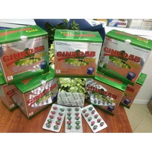 Bổ não tăng cường trí nhớ GINKO 5B GOLD - Giúp bổ khí huyết tăng cường tuần hoàn não