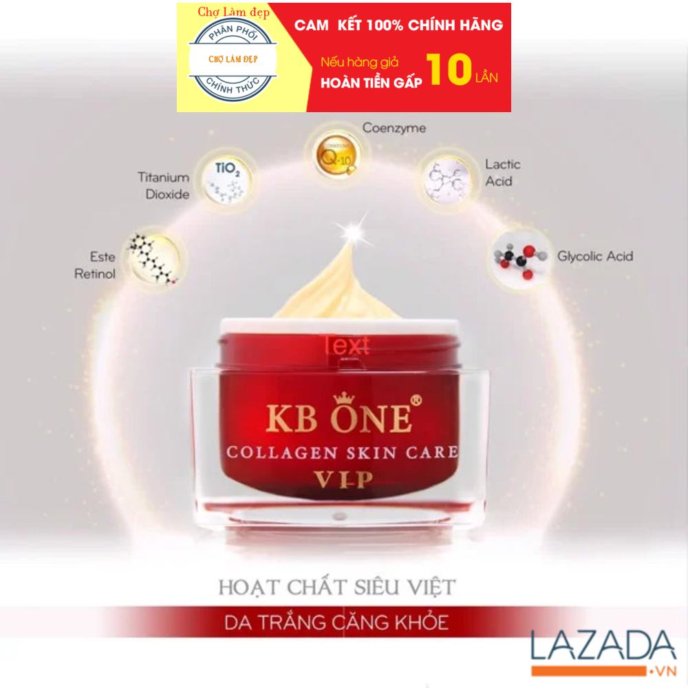 Chính hãng date mới Kem Mờ Nám Ngừa Nám Trắng Da Cao Cấp KB One VIP Đỏ 50g hộp lớn