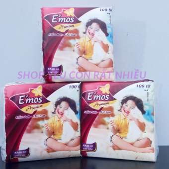 Khăn giấy vuông EMOS (330mmx330mm) 100 tờ Giá siêu tiết kiệm