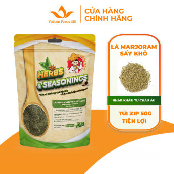 Lá Marjoram Rubbed lá Kinh Giới Tây Sấy Khô gia vị cho các món Âu - Nguyên liệu nhập khẩu từ Châu Âu