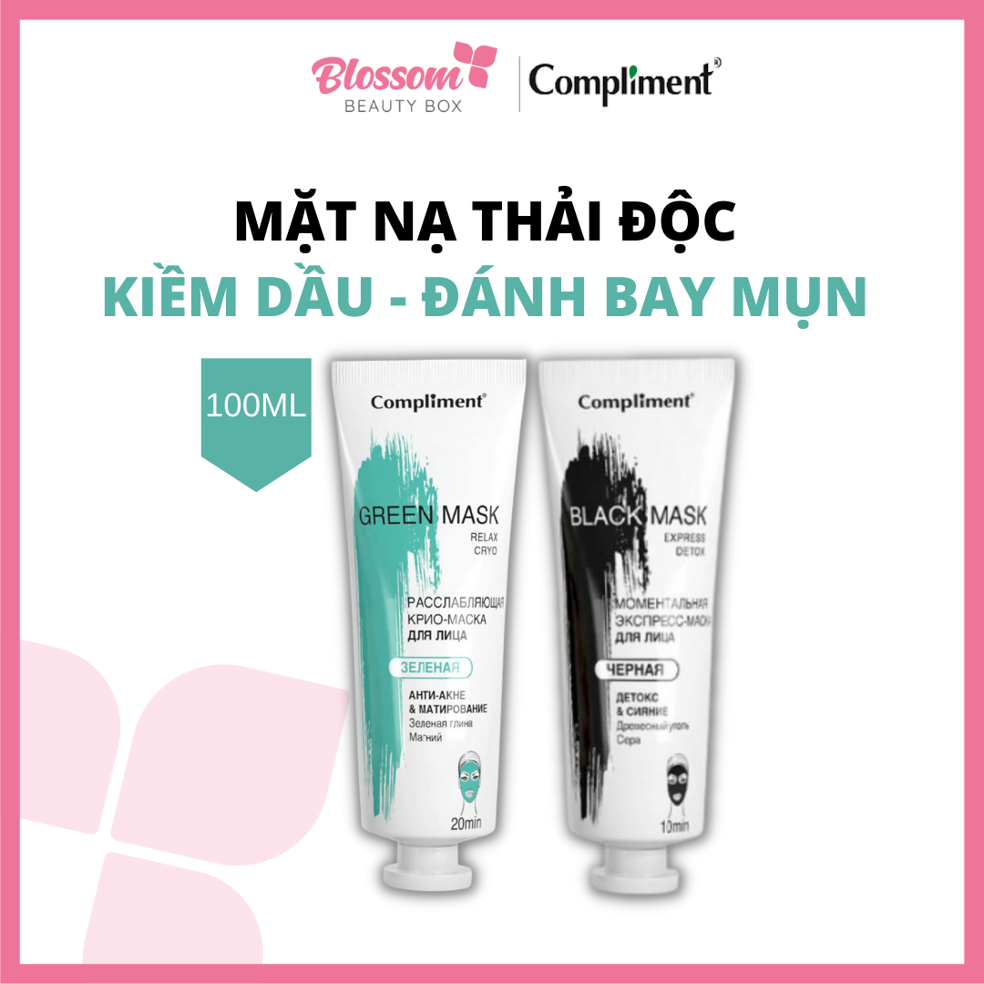 Mặt nạ Compliment Green Mask Giảm dầu, mụn 80ML