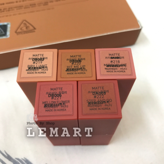 Set 5 Son môi 3Ce - Mood Recipe Lip Color Mini Kit 2 . Bộ sưu tập 5 thỏi son 3Ce Mini phiên bản mới . Hàng xách tay