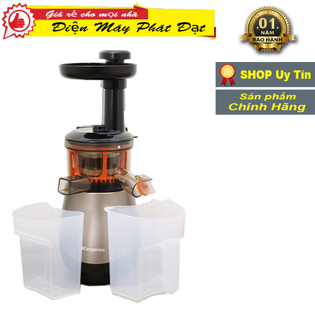 Máy ép chậm Kangaroo KG150SJ hàng mới fullbox chính hãng 100% bảo hành 12T Loại máy: Máy ép chậm Chức năng chính: Ép trái cây, rau củ Công suất: 150W