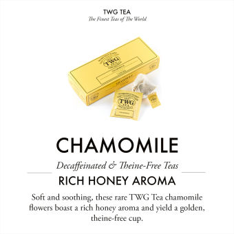 Set 02 Hộp Trà TWG Tea - Trà Hoa Cúc Chamomile Tea Và Trà Đen 1837 Black Tea (2.5g x 15 túi lọc/ Hộp)