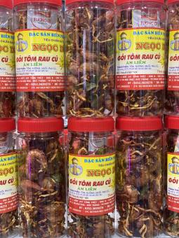 Gỏi Tôm Rau Củ ( ăn liền ) là món ăn ngon của Shop Đặc Sản Biển Phan Thiết NGỌC DŨNG; Hộp 200 gram. HSD 12 tháng kể từ ngày đặt hàng.