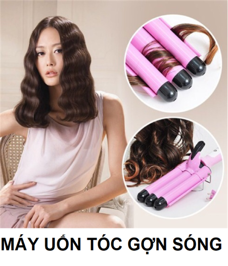 Máy ép tóc, MÁY BẤM TÓC GỢN SÓNG , máy làm xoăn sóng Máy uốn tóc 3 trục ,máy tạo kiểu uốn xoăn sóng nước, máy tạo kiểu uốn xoăn sóng nước,máy làm xoăn sóng 3 TRỤC phong cách hàn quốc