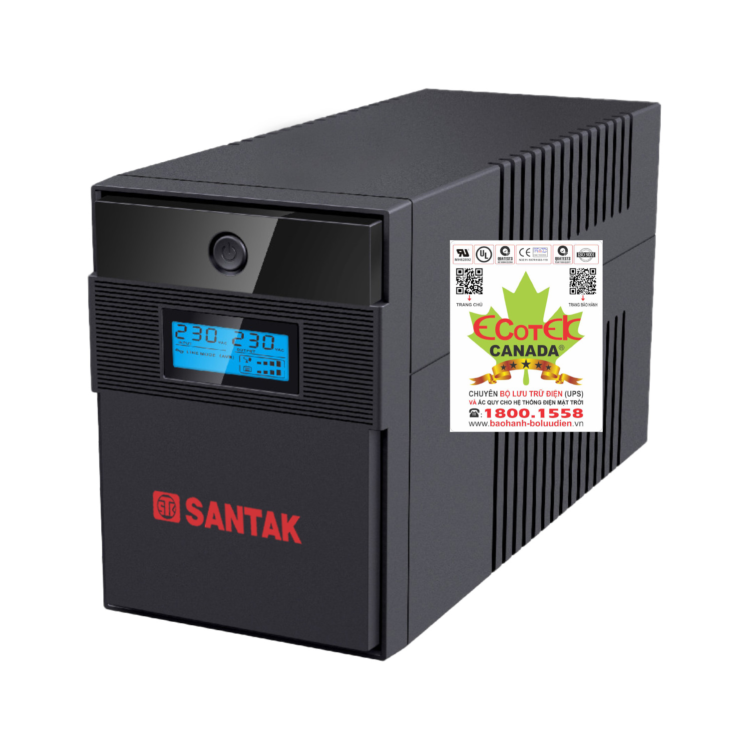 Bộ lưu điện ups santak blazer2200 pro 2200va 1200w - hàng chính hãng - chuyên dụng cho thiết bị mạng, thiết bị an ninh, giám sát và thiết bị y tế xét nghiệm, bảo hành 3 năm tại chỗ