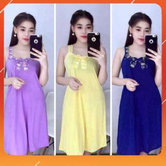 Freeship Đầm ngủ thun lạnh mặc nhà cực mát , đầm mặc nhà size từ 40-75kg