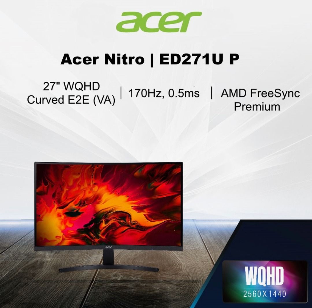 Curved Monitor 27 Inch Acer Nitro ED270U_P2