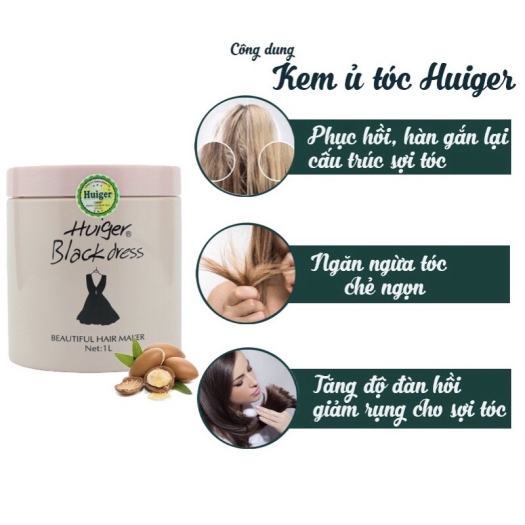 Dầu hấp ủ tóc Huiger Collagen suôn mượt tóc thơm lâu kem hấp ủ tóc Huiger dầu  xả tóc (Hũ 1000ml) - Dầu Xả | TheFaceHolic.com