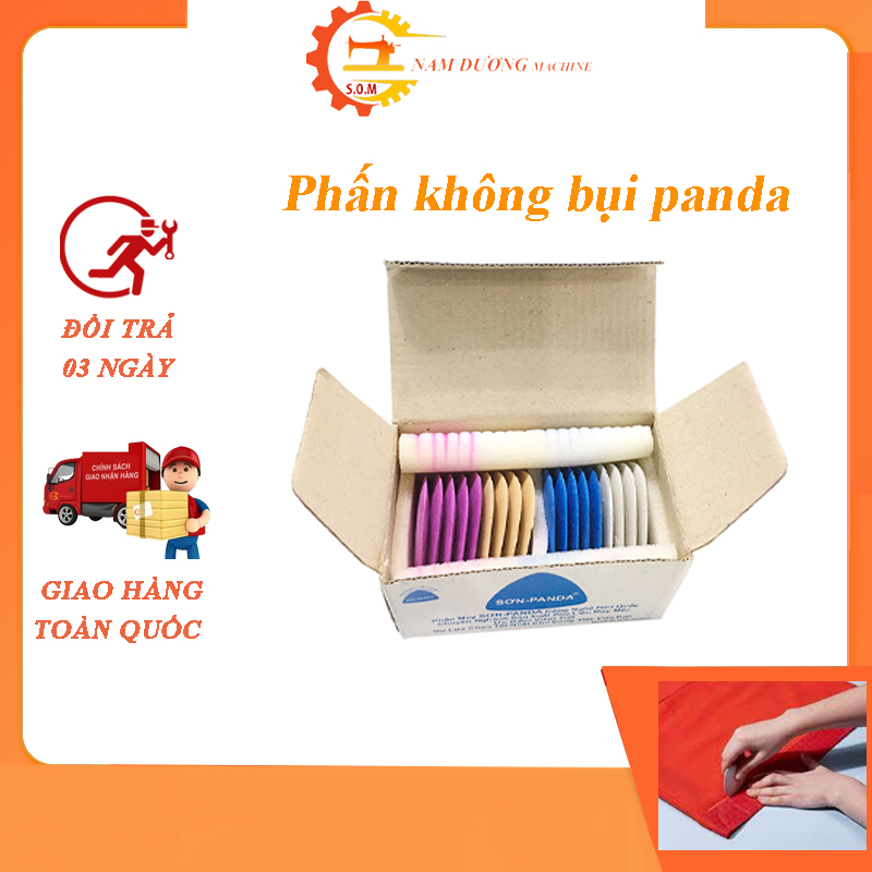 Phấn may Hàn Quốc không bụi Panda ⭐ 20 viên ⭐ vẽ rập lên vải - thiết bị may nam dương