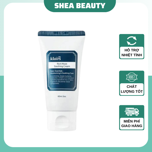 Kem Dưỡng Ẩm Chuyên Sâu Klairs Rich Moist Soothing Cream 80ml