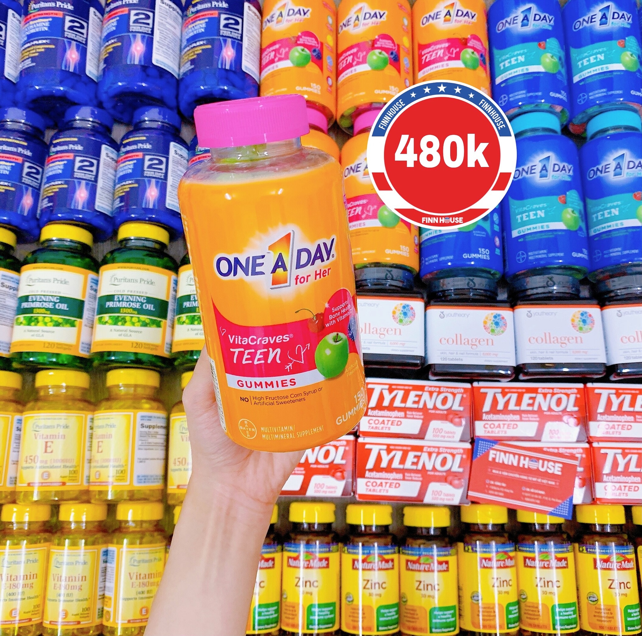 Vitamin One A Day cho teen nữ One A Day for Her Vitacraves 150 viên