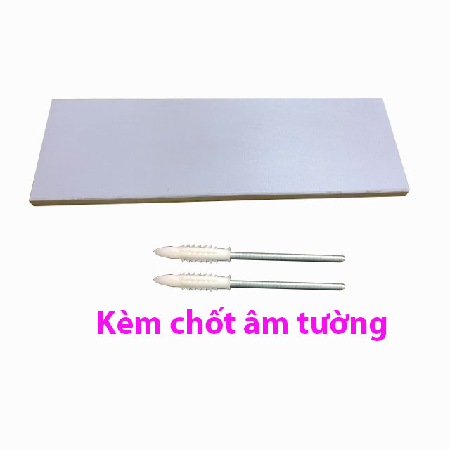 Kệ gỗ trang trí treo tường TopV decor thanh gỗ ngang gắn tường mini phòng khách phòng ngủ để cây cản