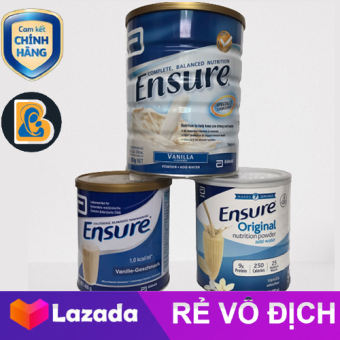 Sữa Ensure Úc 850g, Sữa Ensure Đức 400g, Sữa Ensure Mỹ Original Nutrition Powder 397g mẫu mới Vanilla