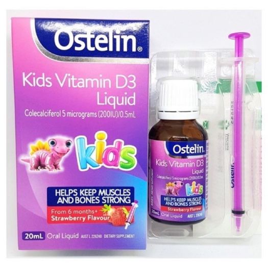 Vitamin D3 LIQUID OSTELIN 20ml Úc (tặng kèm xi lanh).