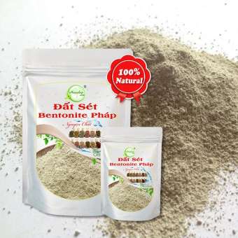 Bột đất sét Bentonite giải độc cho da giảm mụn trứng cá làm sạch dầu trên tóc Henashop 10gr