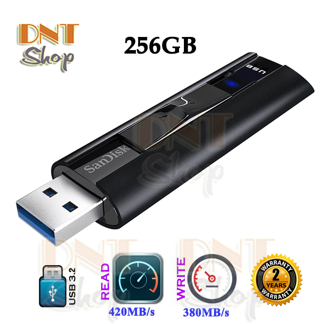 USB 3.2 3.1 SanDisk Extreme Pro CZ880 256GB 420MB/s (SDCZ880-256G-A46)