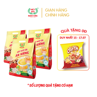 Combo 3 sản phẩm Bột Ngũ cốc ăn kiêng Việt Đài 600gr