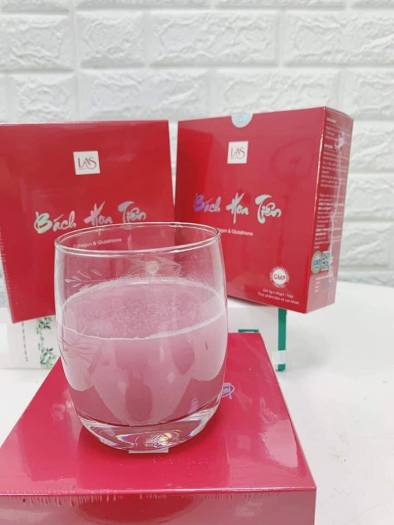 bách hoa tiên Las Beauty cốm uống collagen đẹp da hộp 20 gói