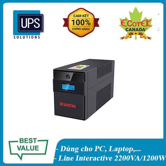 Bộ lưu điện ups santak blazer-2200 pro 2200va chính hãng 100%