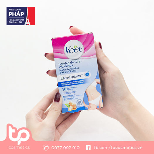 Miếng Dán Tẩy Lông Veet Easy - Gelwax 16 Miếng
