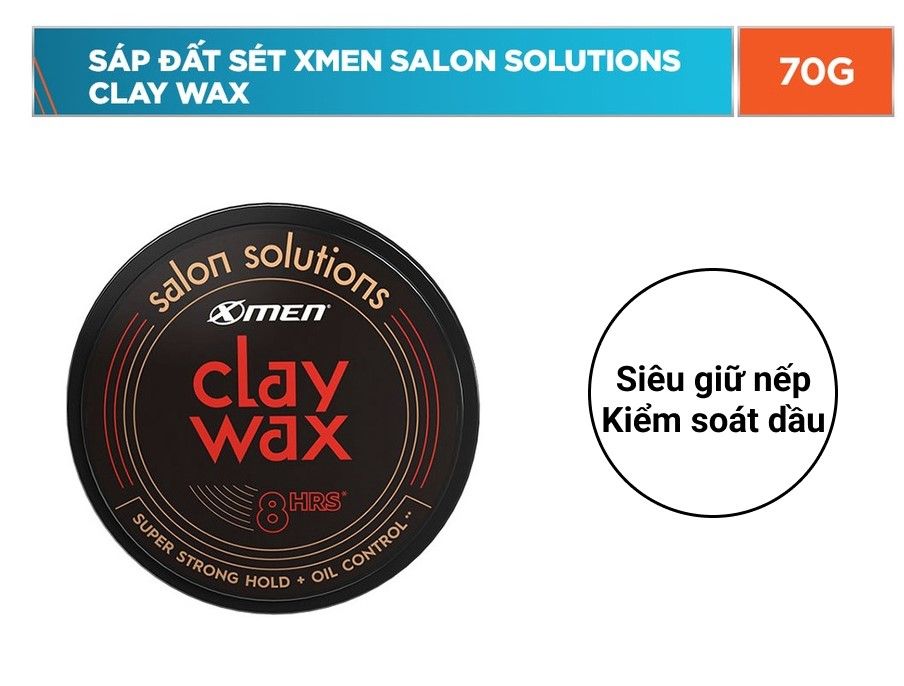 Sáp vuốt tóc đất set xmen clay wax giữ nếp siêu cứng, kiểm soát dầu thành phần thiên nhiên
