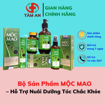 Trọn Bộ Sản Phẩm Mộc Mao - Hỗ Trợ Giảm Gãy Rụng - Nuôi Dưỡng Tóc Chất Khỏe