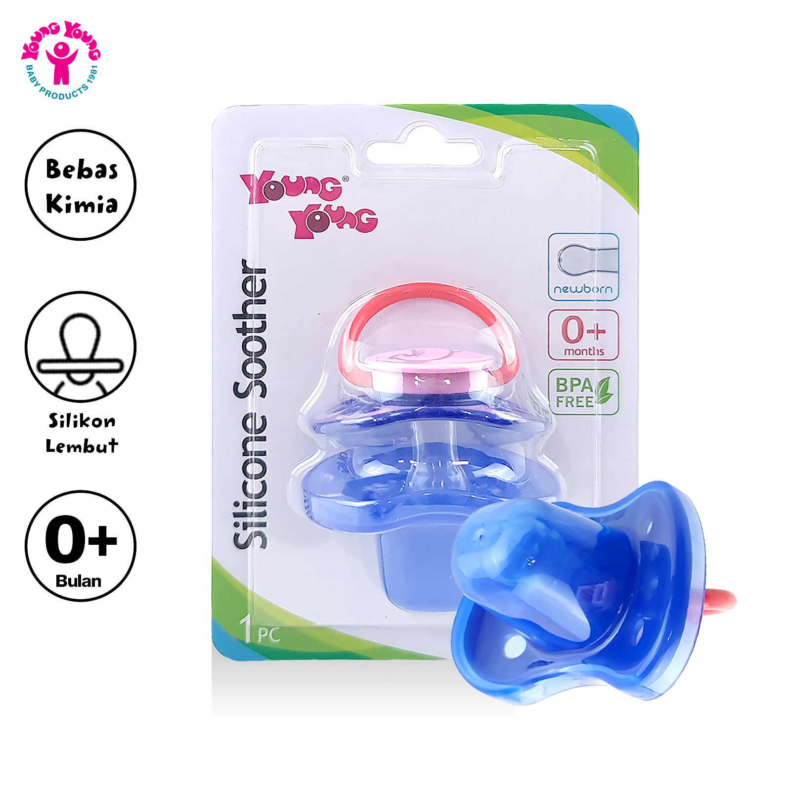 YOUNG YOUNG Dot / Empeng Bayi Baru Lahir Silicone Soother BPA Free New Born SO3